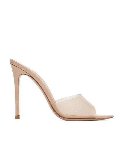 Gianvito Rossi White Pointed High-Heeled Sandals