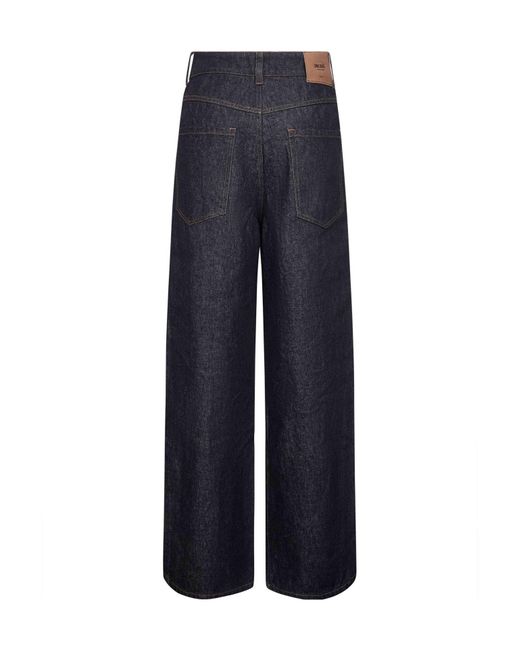 Uma Wang Blue Jeans With Belt Loops