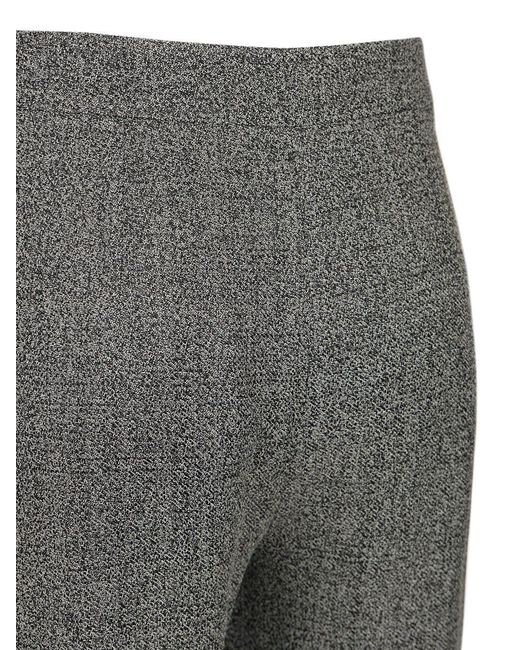 Emporio Armani Gray Straight-Leg Trousers