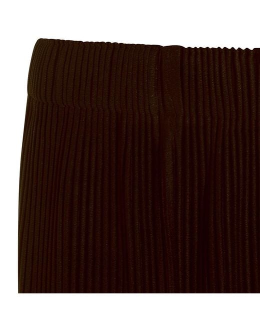 Homme Plissé Issey Miyake Brown Homme Plissé Issey Miyake Wide Leg Pleated Pants for men