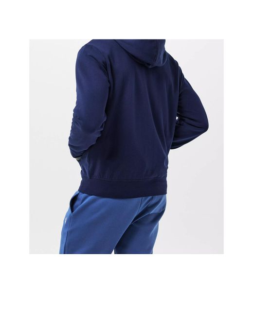 Polo Ralph Lauren Blue Full Zip Hooded Fleece for men