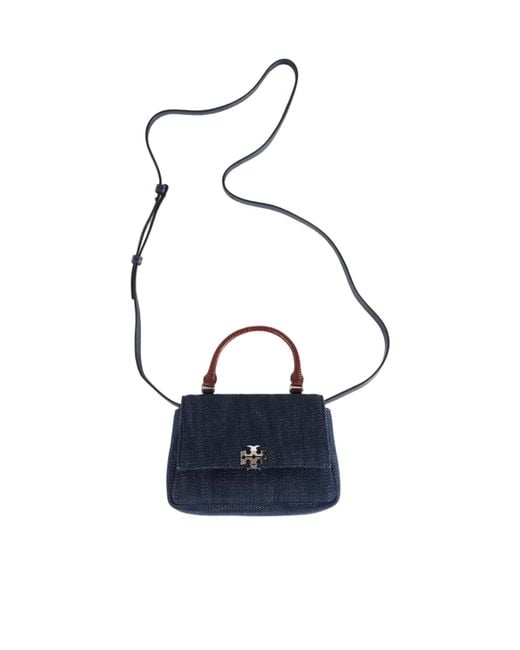 Tory Burch Blue Flap Shoulder Bag