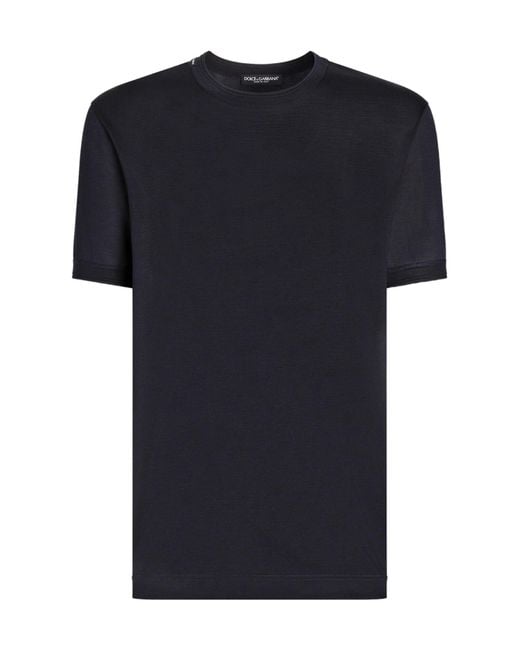 Dolce & Gabbana Black Short-Sleeved T-Shirt for men