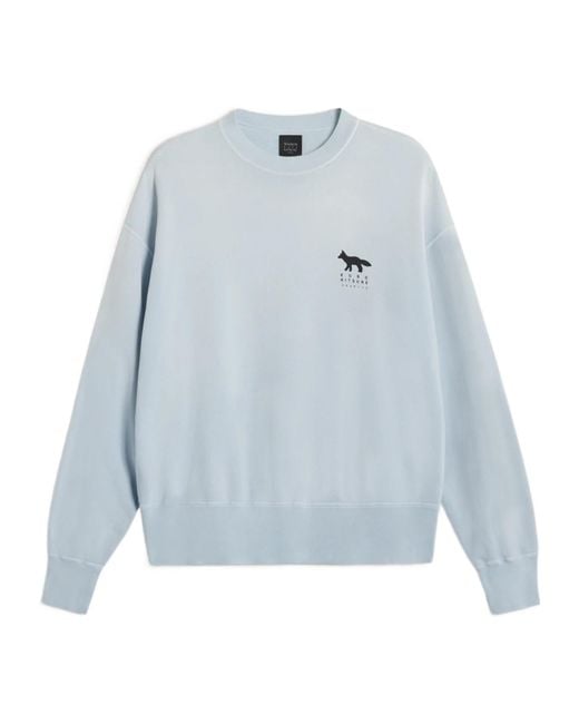 Maison Kitsuné Blue X Kuro Sunfaded Fox Sweat Shirt for men