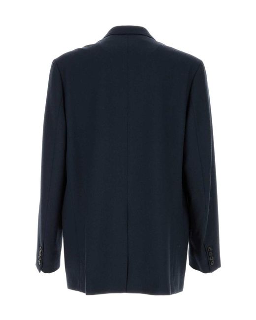 Dries Van Noten Black Double-Breasted Blazer for men