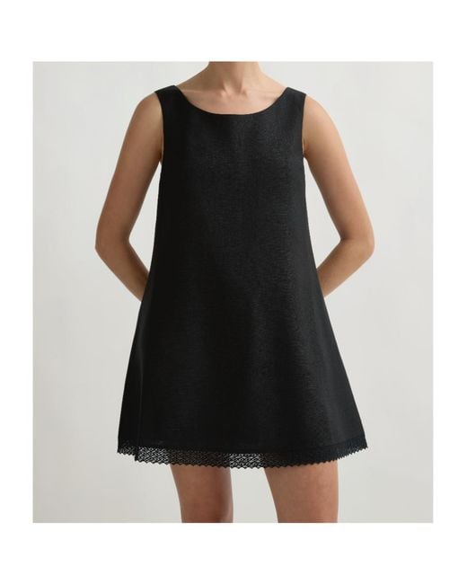 Posse Black Wide Round Neck Dress