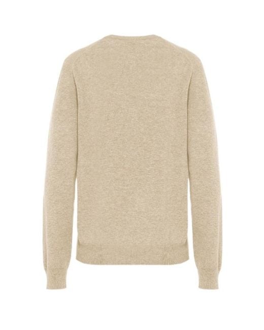 Malo Natural V-Neck Cashmere Sweater for men
