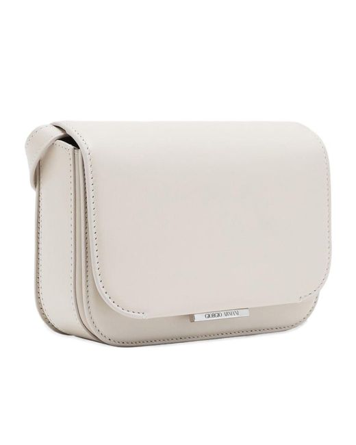 Giorgio Armani White Shoulder Bag