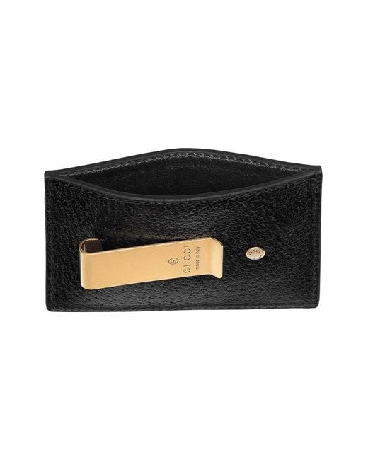 Gucci Black Ribbon Card Bag for men