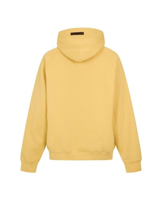 Fear Of God Yellow Logo Hoodie for men