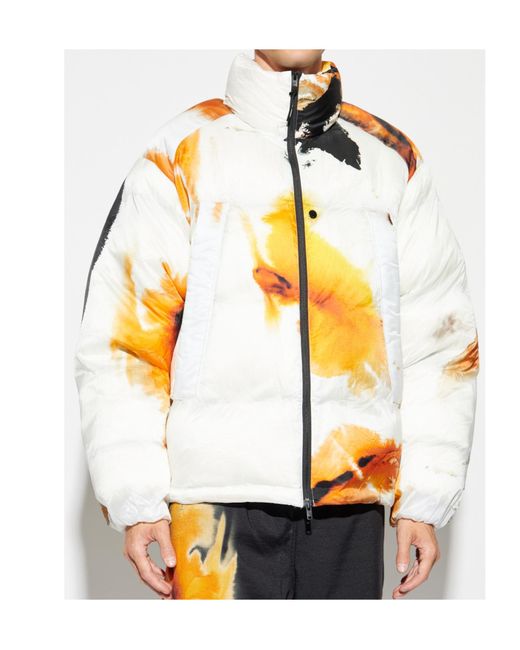 Y-3 Metallic Abstract Printed Padded Puffer Jacket for men