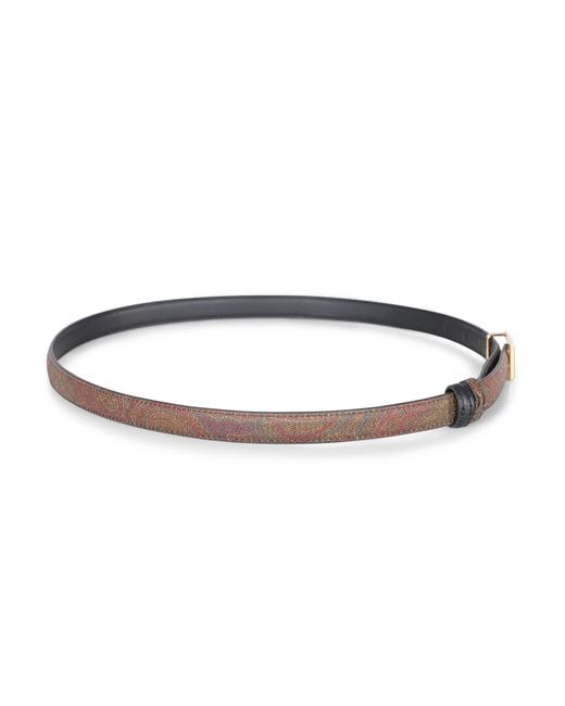 Etro Multicolor Reversible Paisley Belt