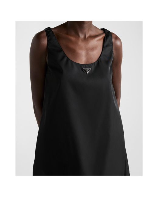 Prada Black Re-Nylon Mini-Dress