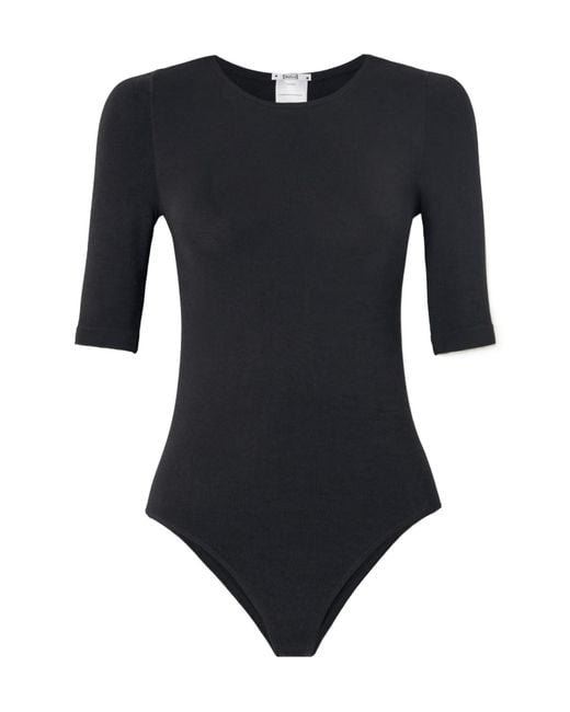 Wolford Black Stretchknit Bodysuit