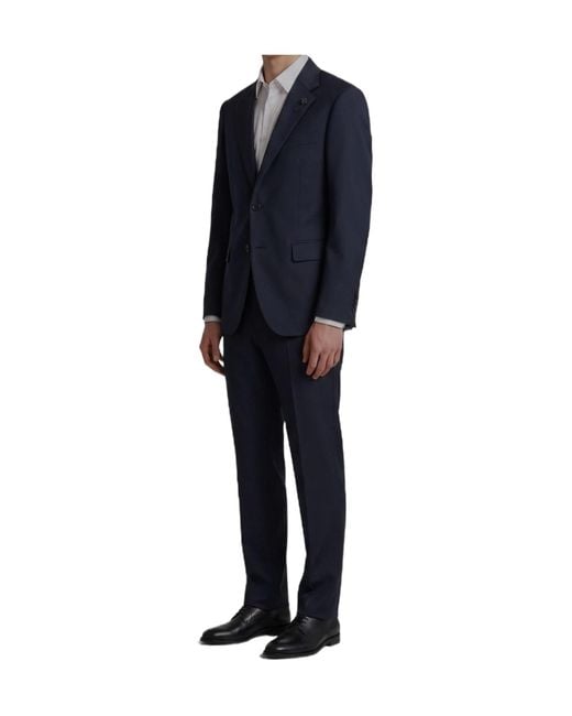 Lardini Blue Single-Breasted Classic Suit for men