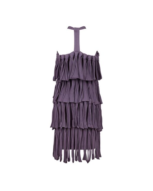 Bottega Veneta Purple Flared Skater Dress