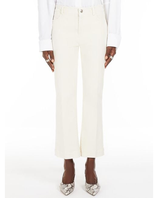 Sportmax White Nilly Flared Jeans
