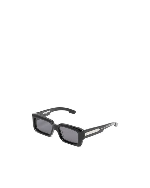 Jacques Marie Mage White Rectangle-Frame Sunglasses for men