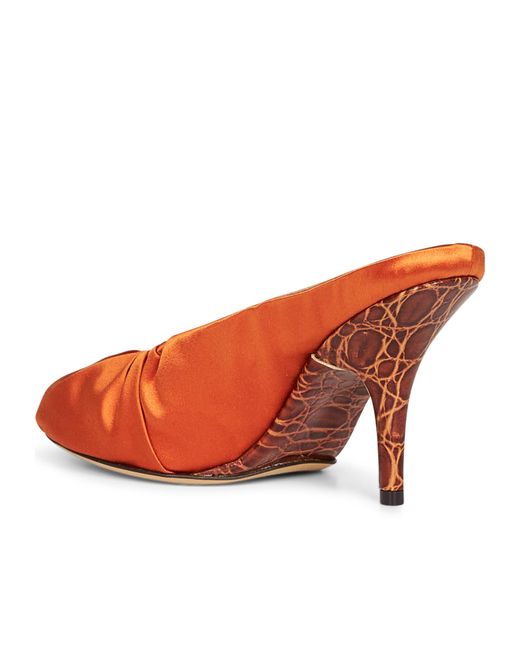 Dries Van Noten Pink Heeled Satin Sandals