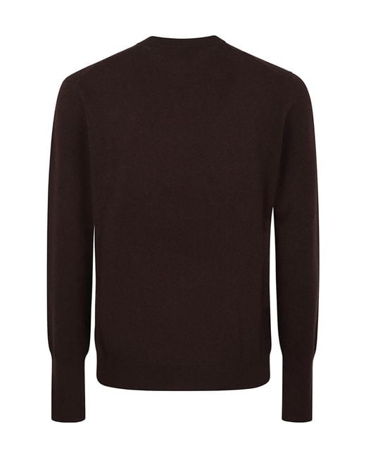 Ballantyne Black Crewneck Knitted Jumper for men