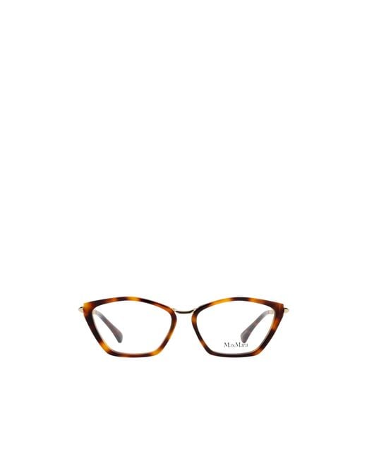 Max Mara White Cat-Eye Glasses
