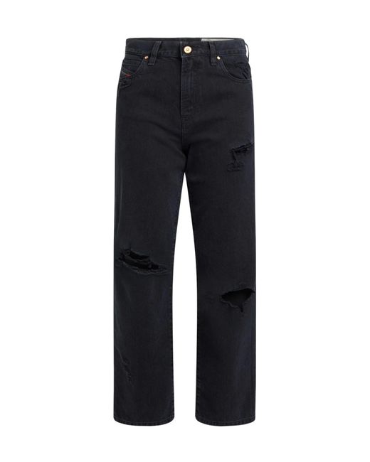 DIESEL Black Denim Trousers