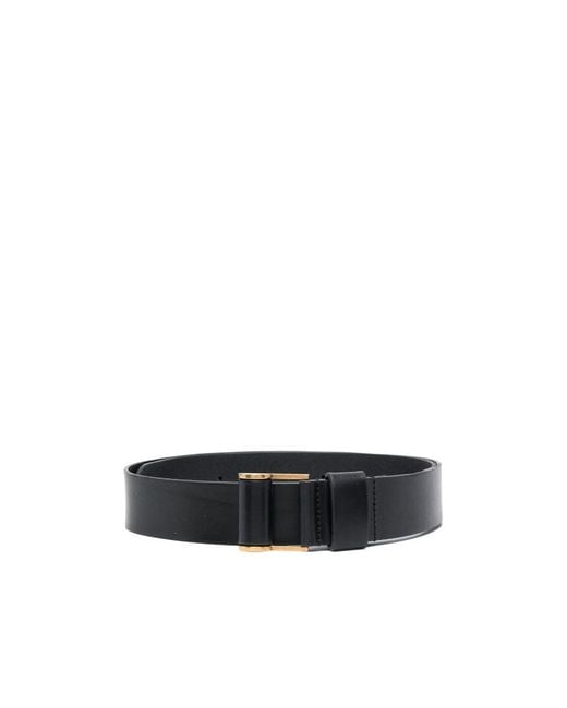 Saint Laurent White Corset Leather Belt for men