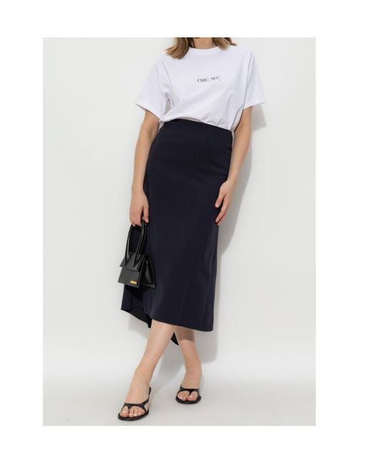 Victoria Beckham White Crewneck T-Shirt