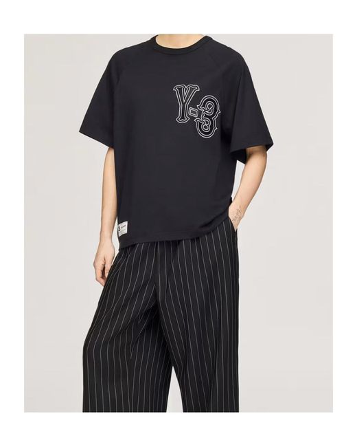 Y-3 Black Elite 5-Gfx Short-Sleeve T-Shirt for men