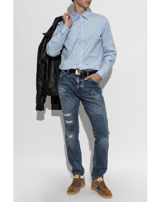DSquared² Blue Relax Dan Shirt for men