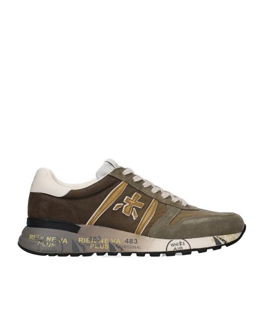 Premiata Brown Lander 8009 Lace-Up Sneakers for men