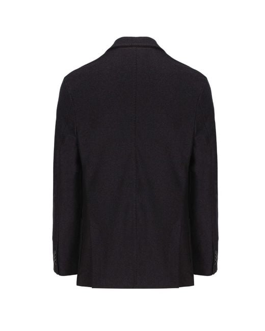Loro Piana Black Logo Blazer for men