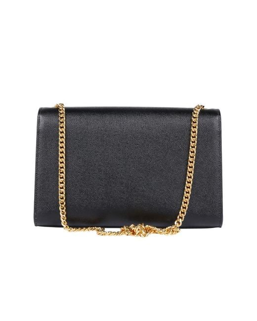 Saint Laurent Black Kate Medium Shoulder Bag
