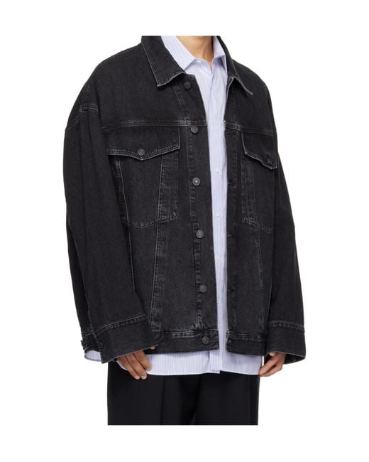 Agolde Black Wayne Denim Jacket for men