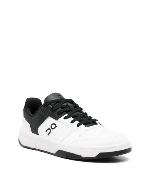 On Shoes White Perforated Sneakers