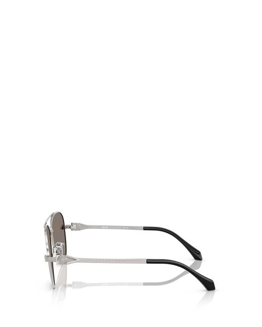 Versace White Eyewear Pilot-Frame Sunglasses for men
