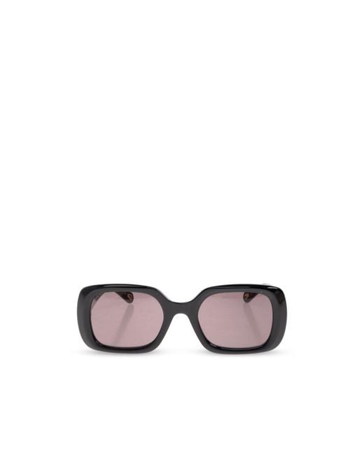Chloé Multicolor Chloé Eyewear Rectangular Frame Sunglasses