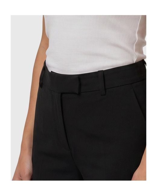 FEDERICA TOSI Black Frescolana Wide-Leg Pants