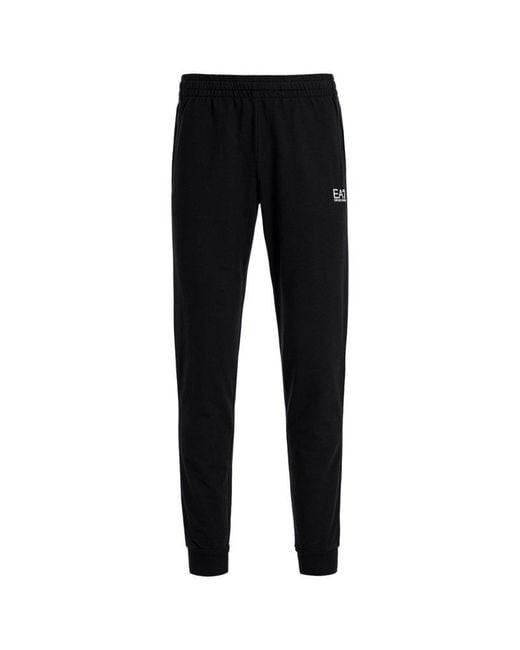EA7 Black Logo Printed Tracksuit for men