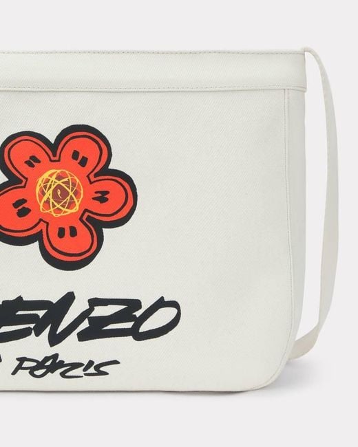KENZO White X Futura 2000' Large Crossbody Bag Utility' for men