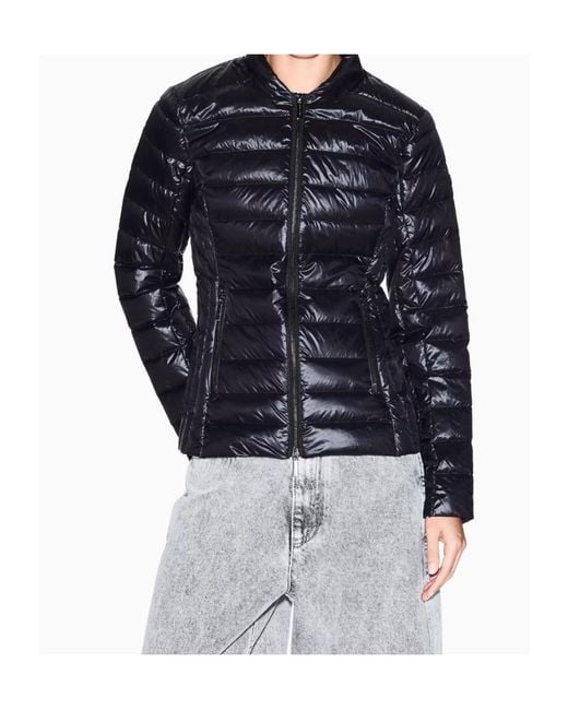 ARMANI EXCHANGE Blue Zip Padded Coat