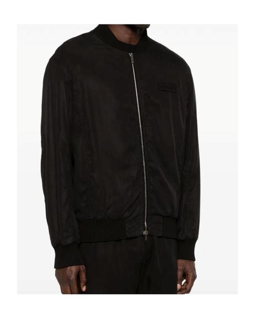 Iceberg Black Bomber Jacket for men