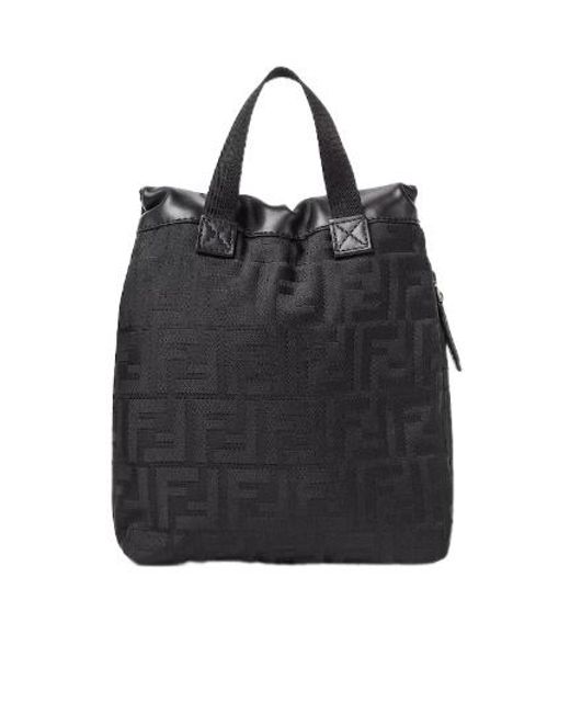 Fendi Black Flux Ff-Buckle Shoulder Bag for men