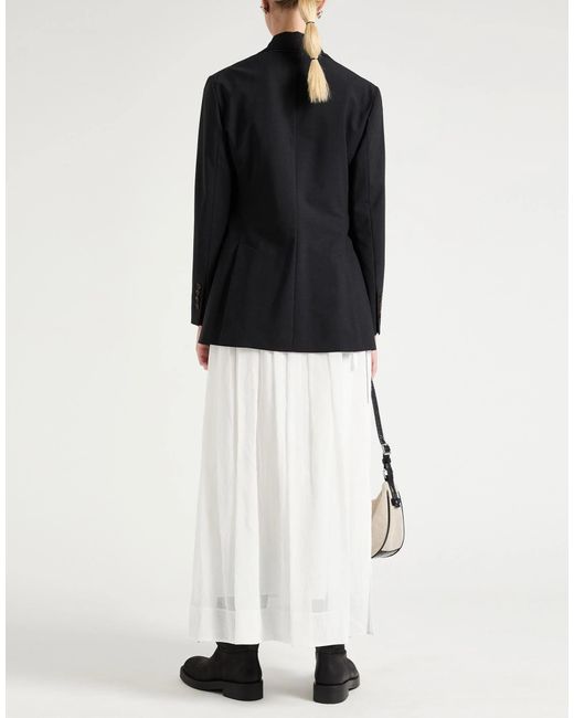 Brunello Cucinelli Black Solid Color Minimalist Blazer