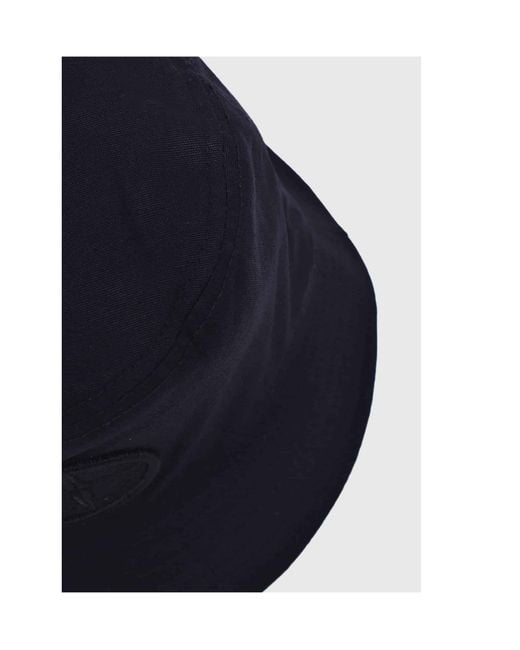 Stone Island Blue Compass-Embroidery Bucket Hat for men