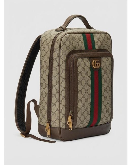 Gucci Green Zaino Ophidia Gg Leather Backpack for men
