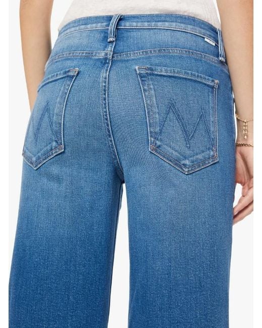 Mother Blue The Rerun Sneak Jeans