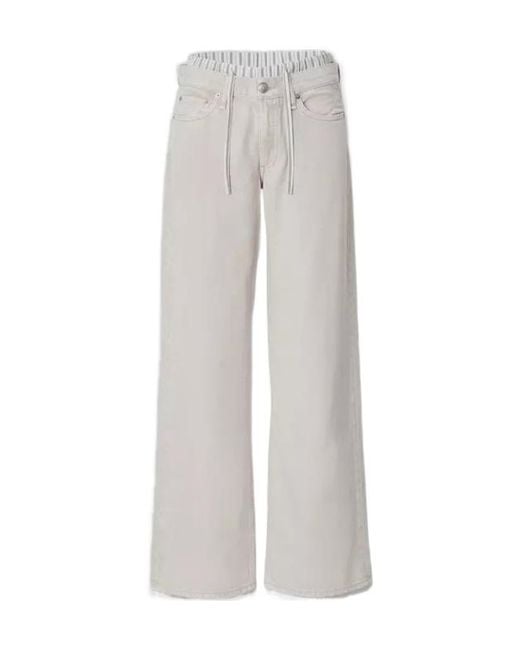 Rag & Bone Gray Belt Loop Jeans