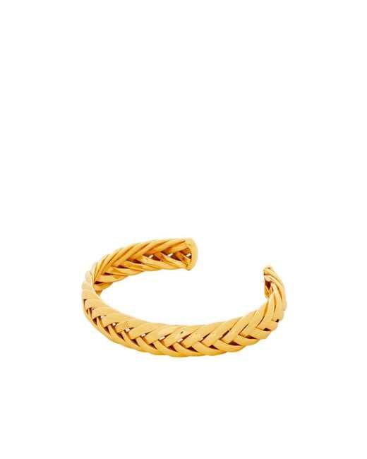 Loewe Metallic Thin Braided Cuff