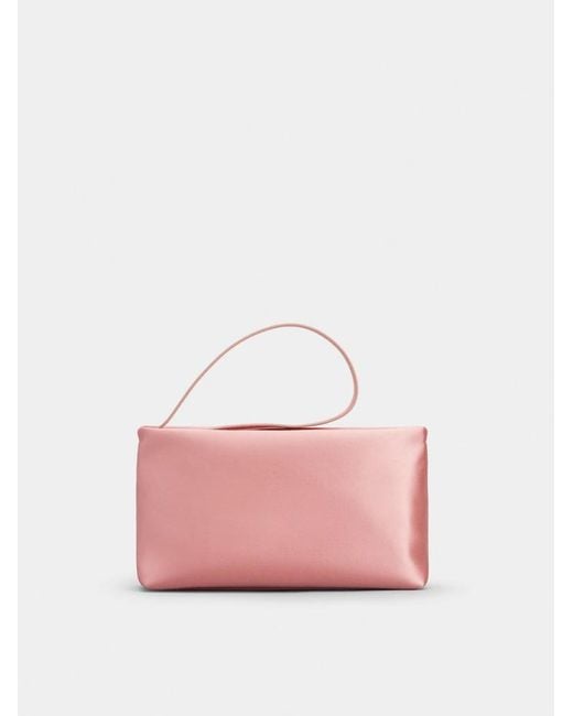 Roger Vivier Pink Buckle-Detail Shoulder Bag